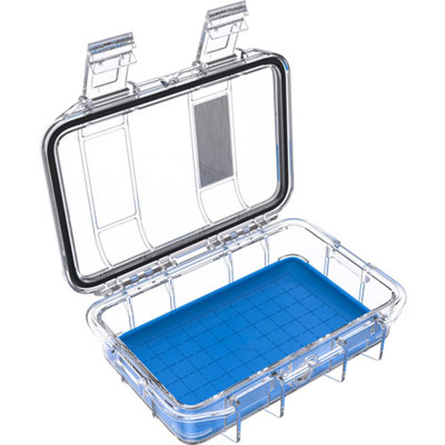 pelican m40 micro case clear blue open t pelican m40 micro case clear blue open t