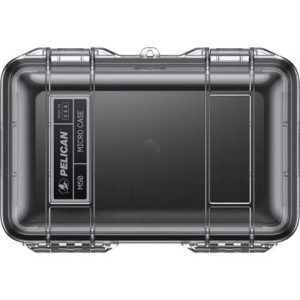 pelican m50 micro case clear black front t