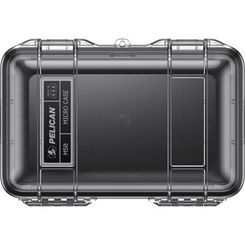 pelican m50 micro case clear black front t pelican m50 micro case clear black front t